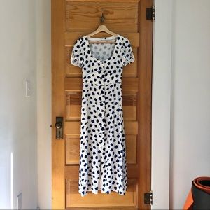 Rixo Miranda Dress w Tulip Spots